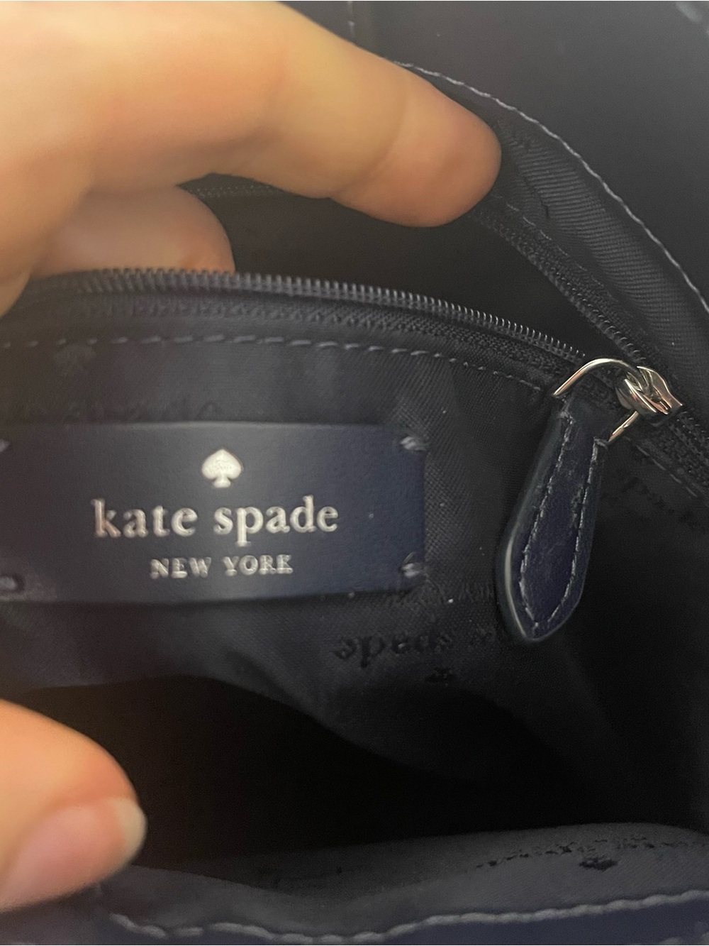 kate spade New York Lena Color Block Bucket Bag Two-Tone Leather Crossbody - Picture 6 of 14